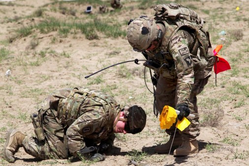 Apache Troop 1-75 conducts route clearance